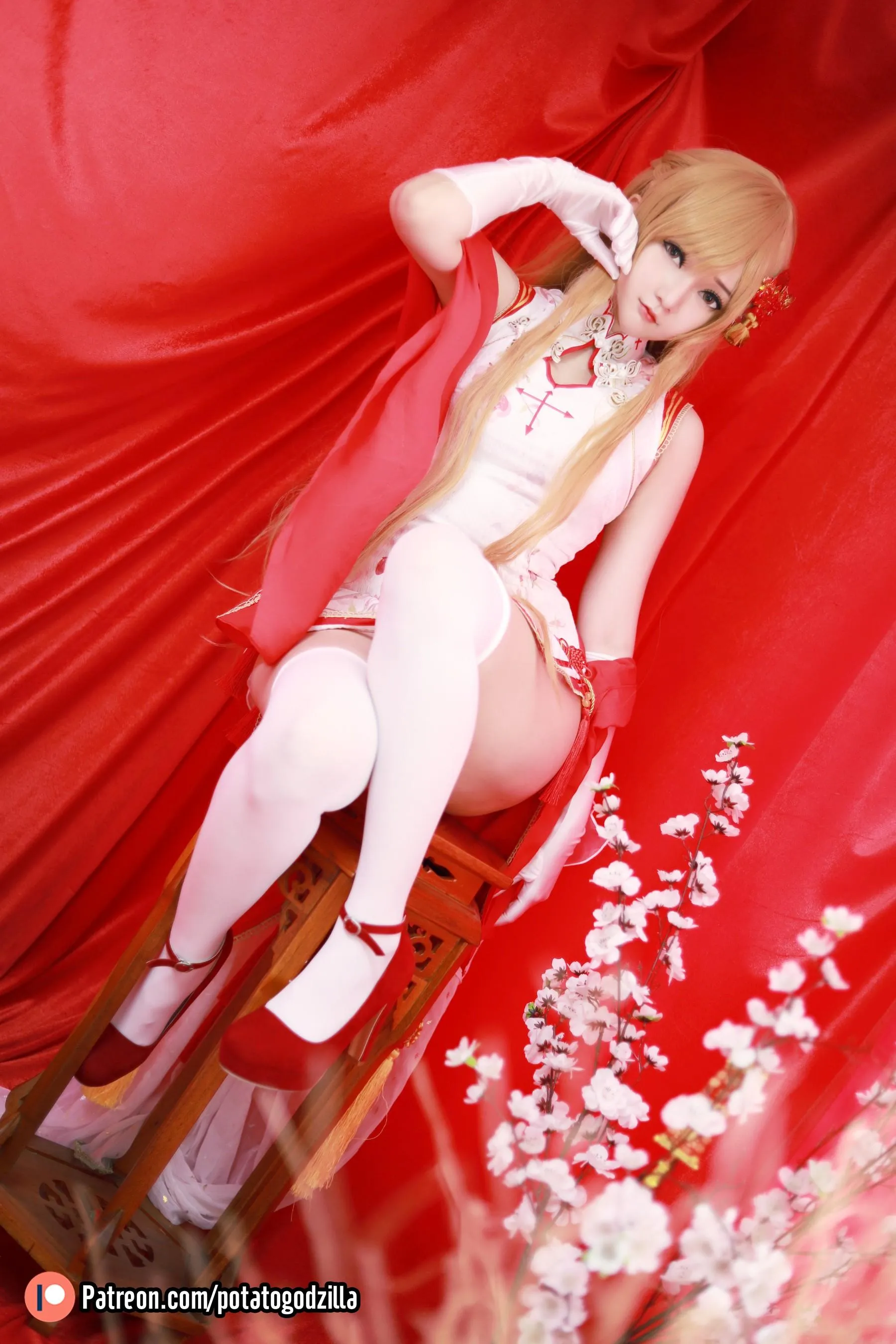 Potato Godzilla – NO.73 Asuna Yuuki Qipao [53P]插图5